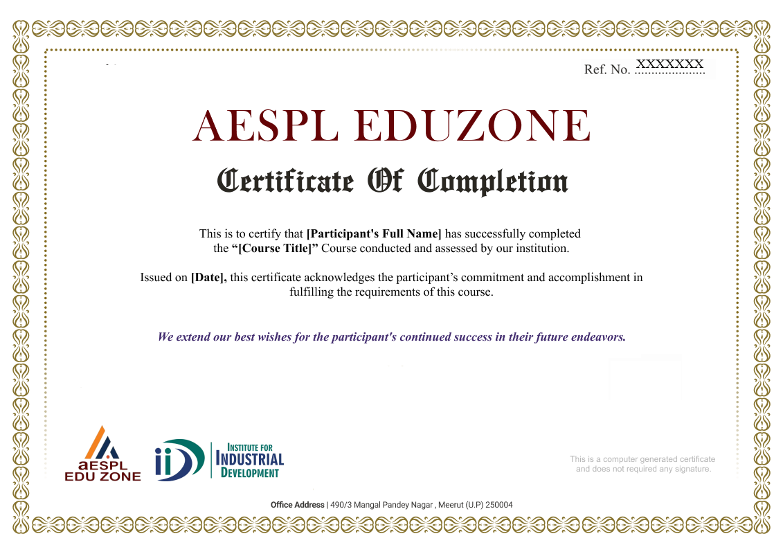 Demo Certificate